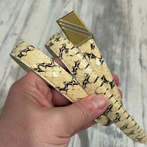 Pierre-g GENUINE SNAKE SKIN belt M